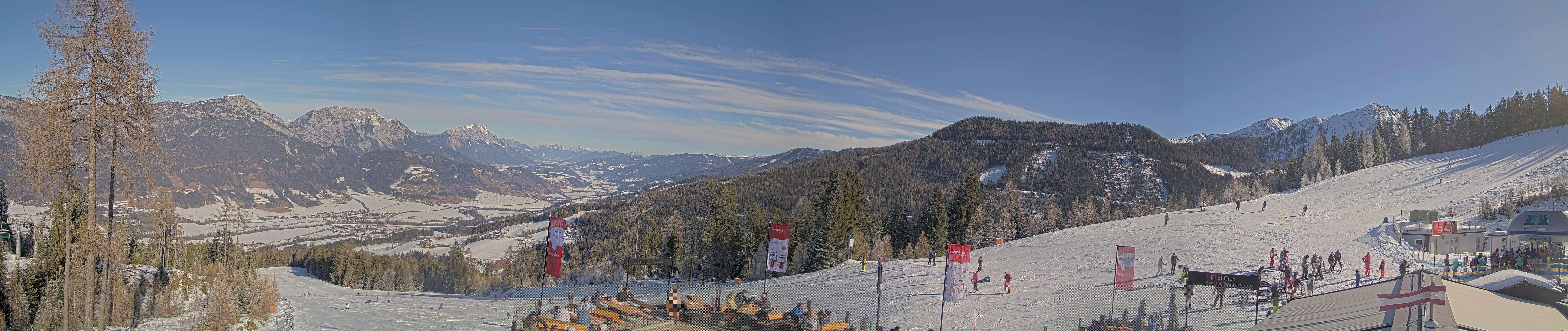 Archived image Webcam Hauser Kaibling - View towards valley Enns
