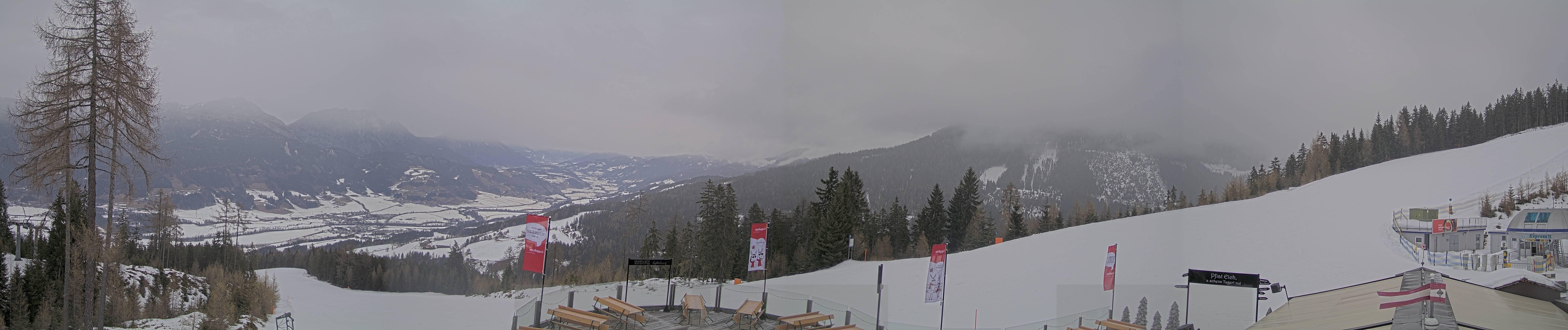 Archiv Foto Webcam Hauser Kaibling - Blick ins Ennstal von der Knapplhütte