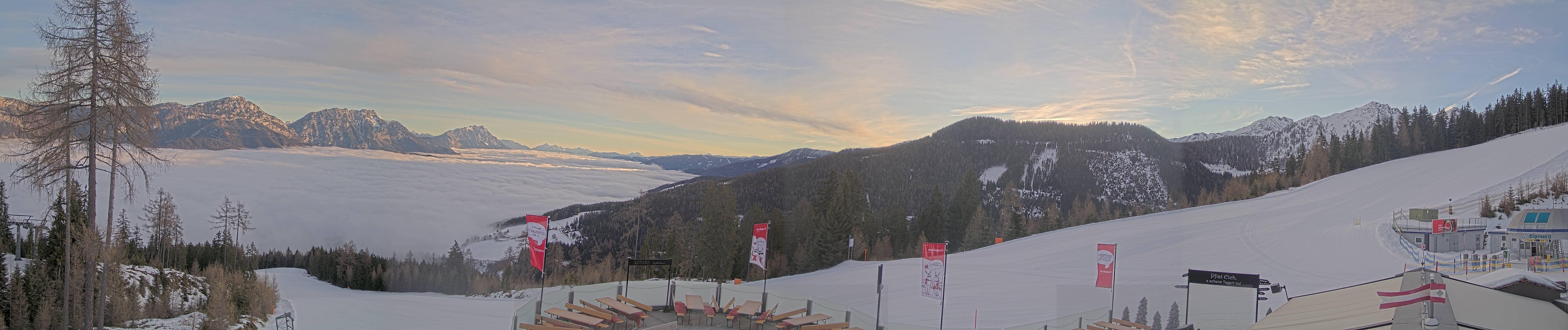 Archiv Foto Webcam Hauser Kaibling - Blick ins Ennstal von der Knapplhütte