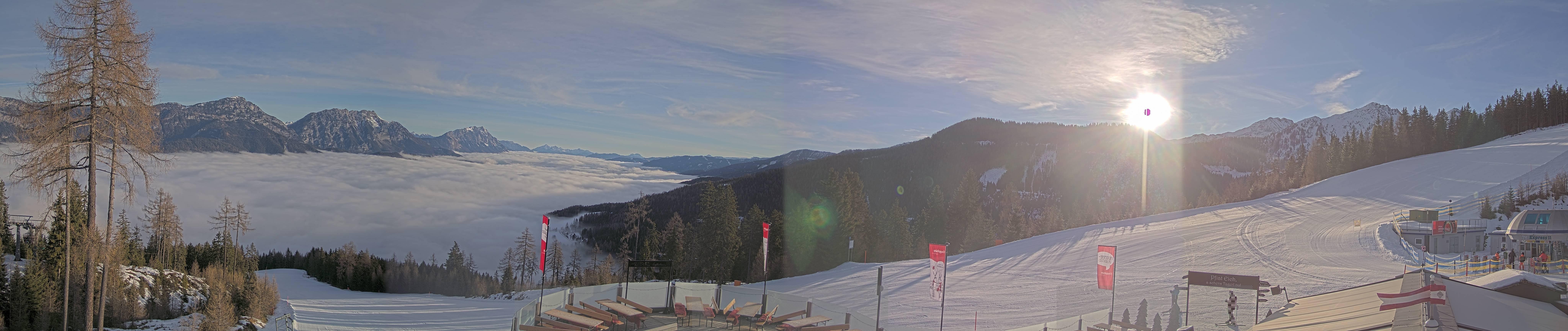 Archiv Foto Webcam Hauser Kaibling - Blick ins Ennstal von der Knapplhütte