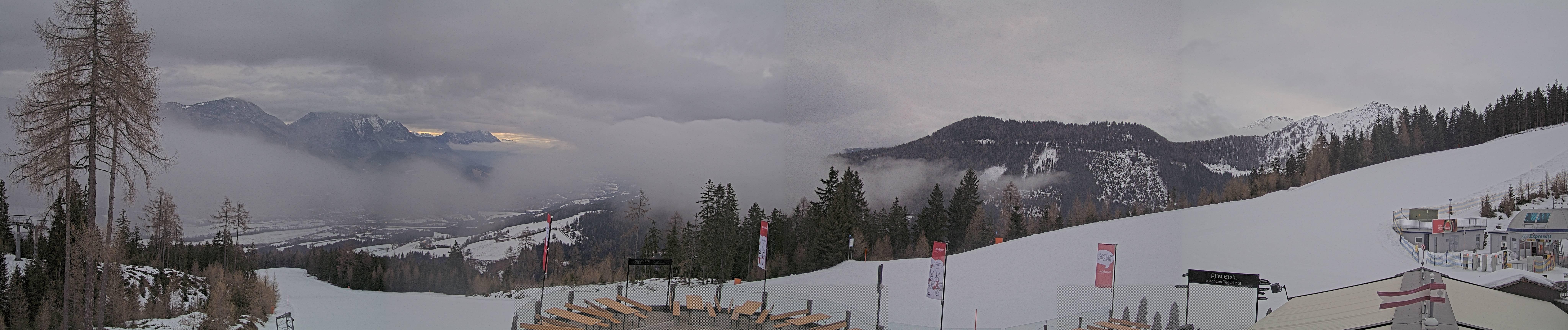 Archived image Webcam Hauser Kaibling - View towards valley Enns
