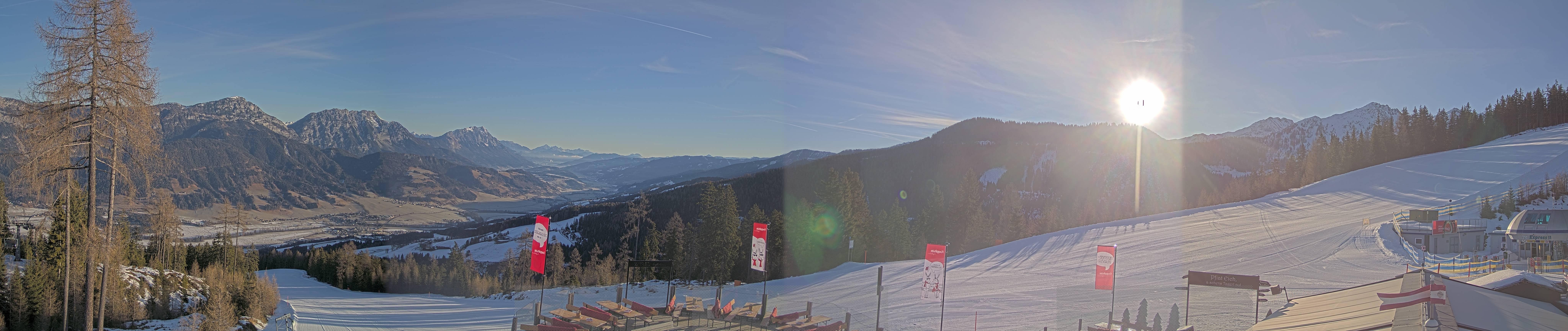 Archived image Webcam Hauser Kaibling - View towards valley Enns