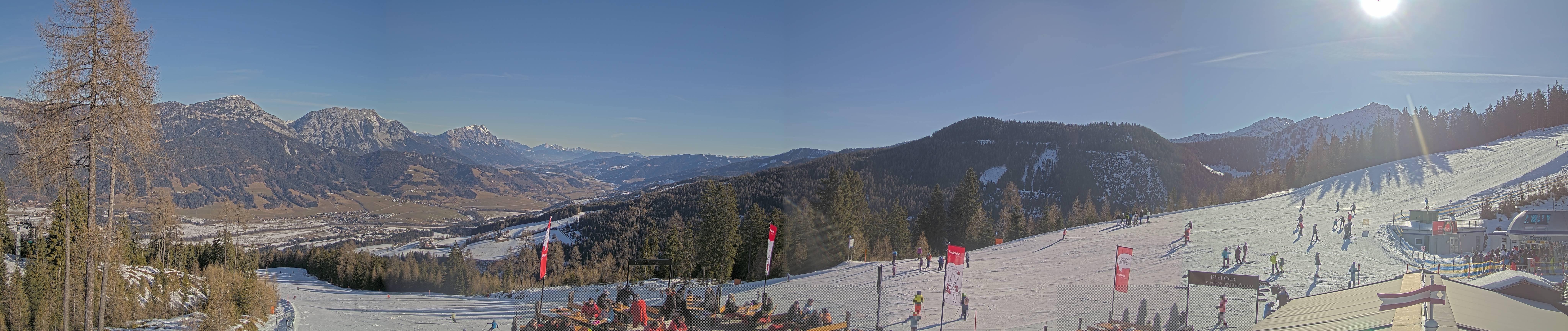 Archived image Webcam Hauser Kaibling - View towards valley Enns
