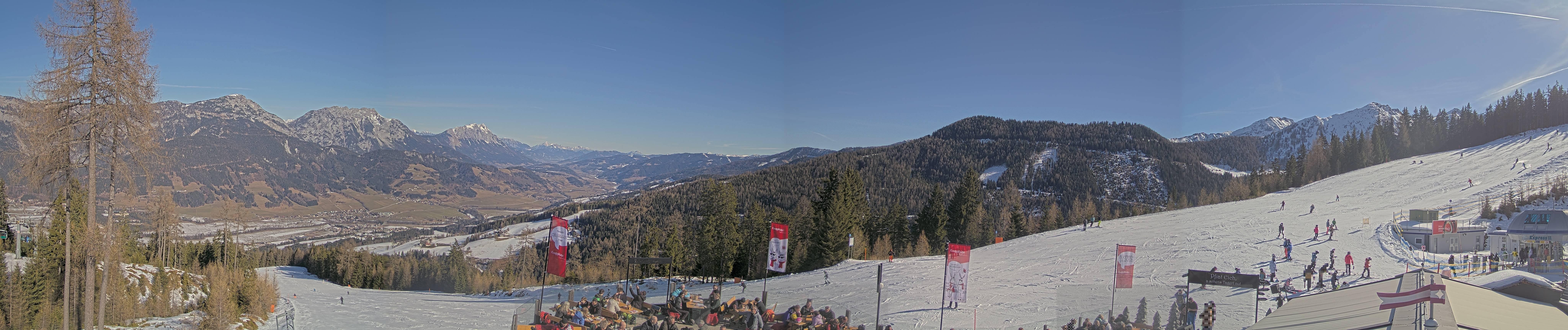 Archived image Webcam Hauser Kaibling - View towards valley Enns