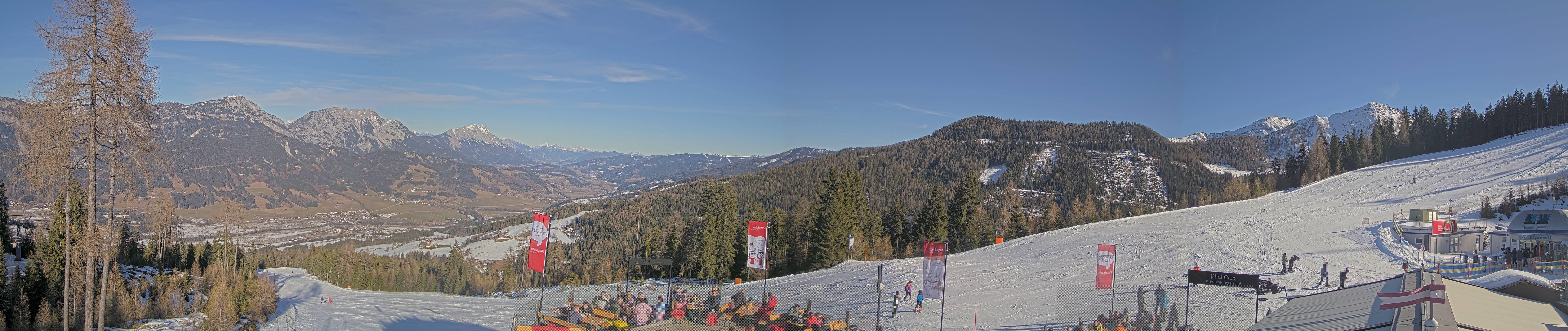 Archived image Webcam Hauser Kaibling - View towards valley Enns