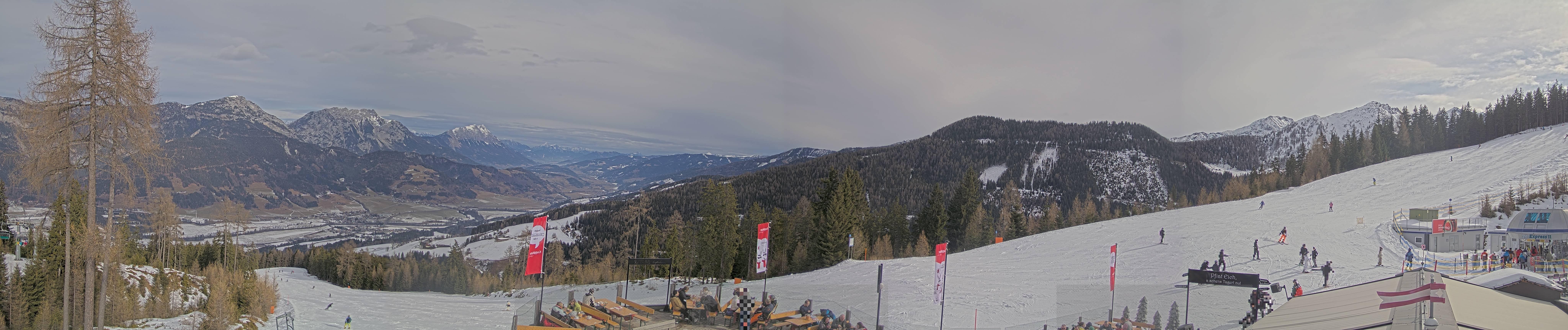 Archiv Foto Webcam Hauser Kaibling - Blick ins Ennstal von der Knapplhütte