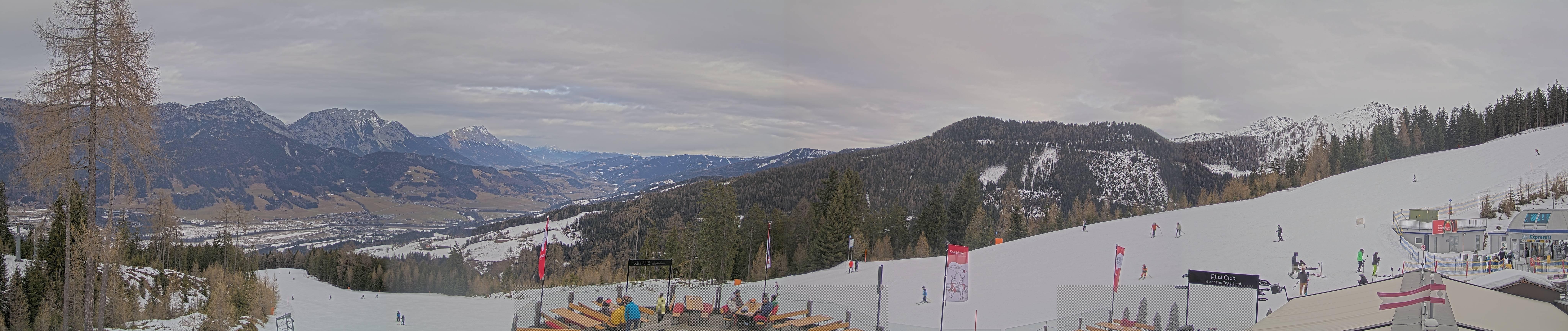 Archiv Foto Webcam Hauser Kaibling - Blick ins Ennstal von der Knapplhütte