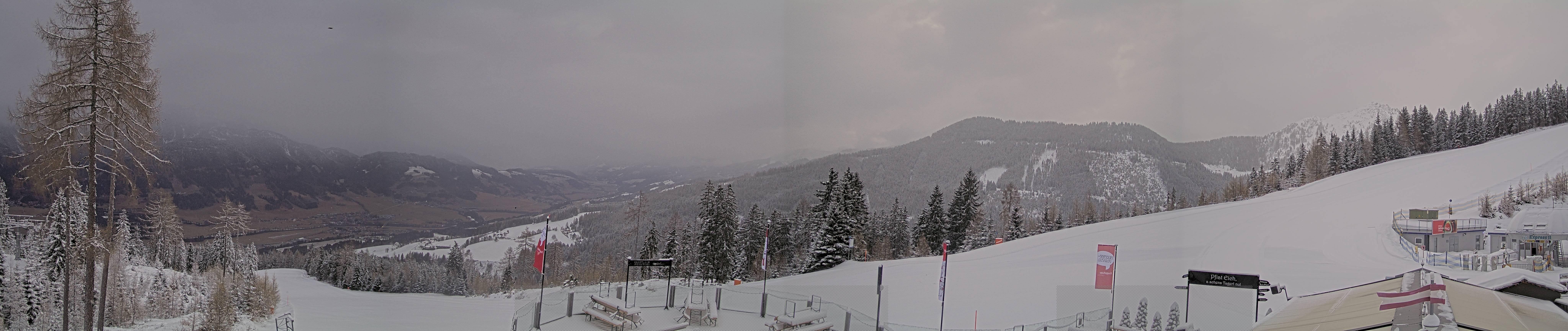 Archiv Foto Webcam Hauser Kaibling - Blick ins Ennstal von der Knapplhütte