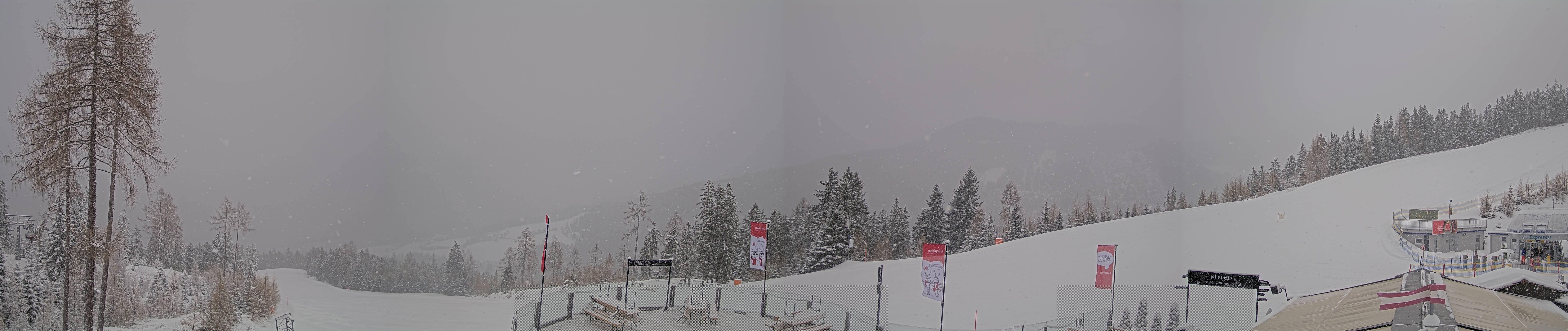 Archiv Foto Webcam Hauser Kaibling - Blick ins Ennstal von der Knapplhütte