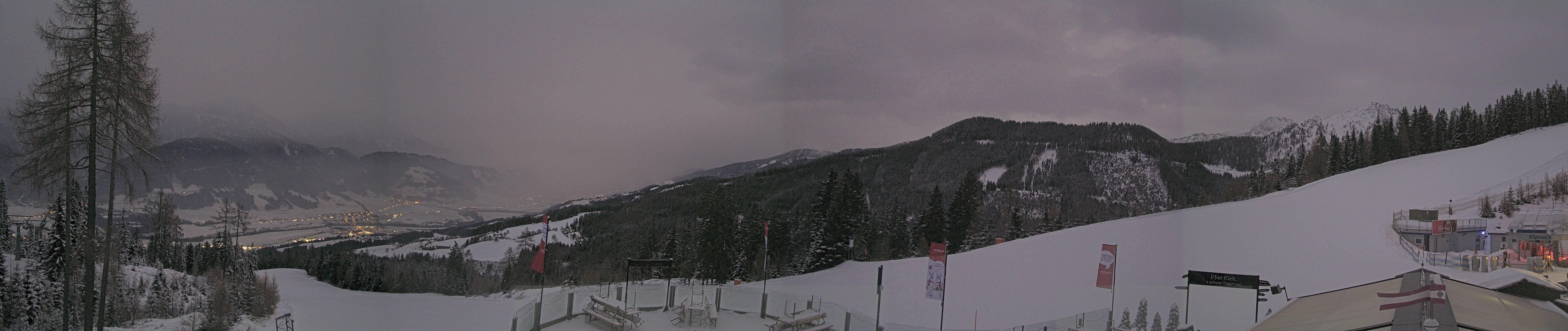 Archiv Foto Webcam Hauser Kaibling - Blick ins Ennstal von der Knapplhütte