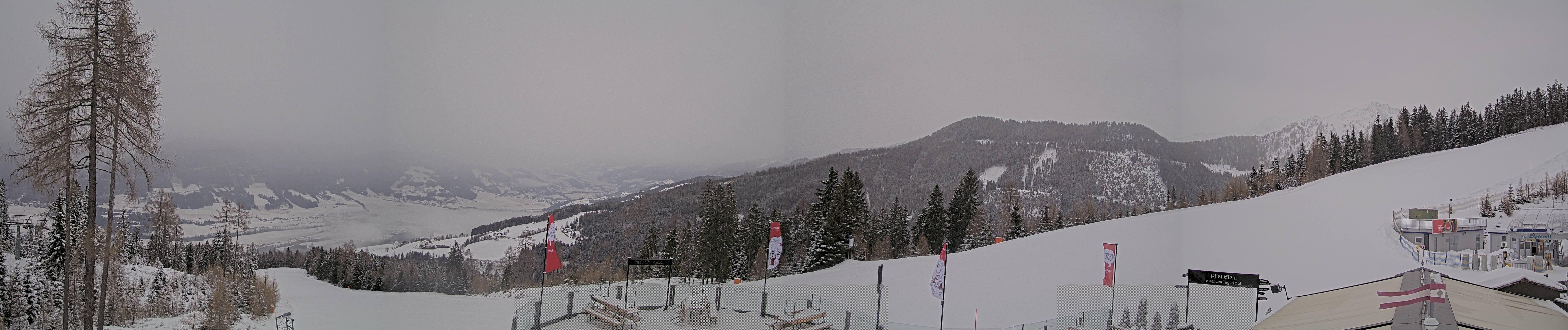 Archiv Foto Webcam Hauser Kaibling - Blick ins Ennstal von der Knapplhütte