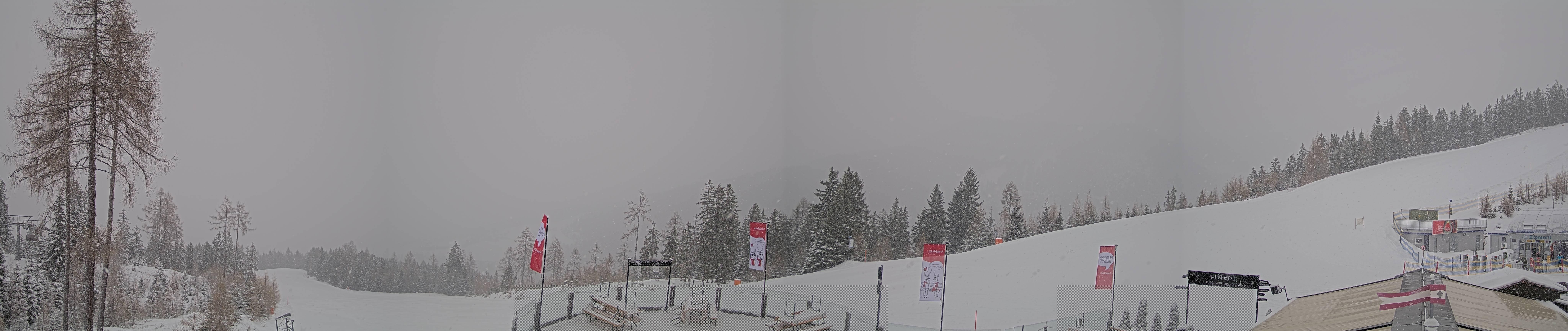 Archiv Foto Webcam Hauser Kaibling - Blick ins Ennstal von der Knapplhütte