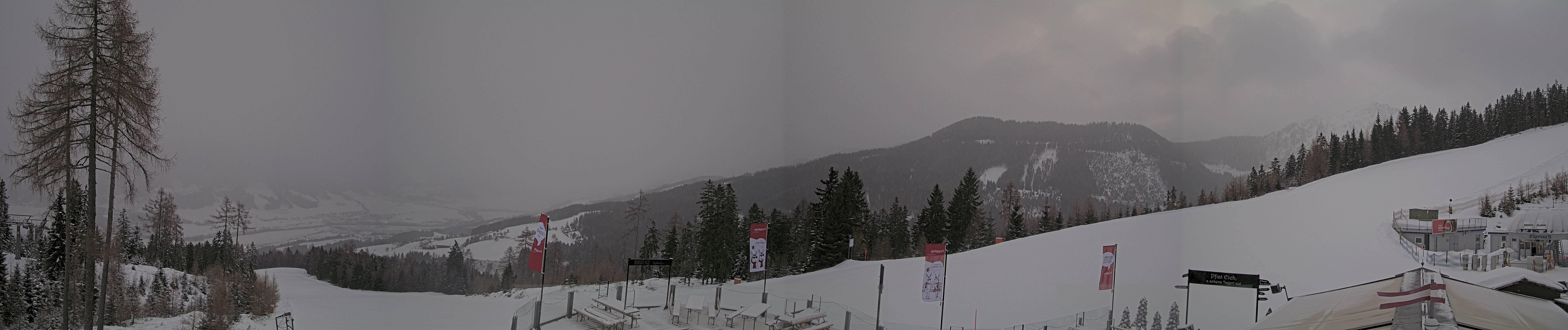 Archiv Foto Webcam Hauser Kaibling - Blick ins Ennstal von der Knapplhütte