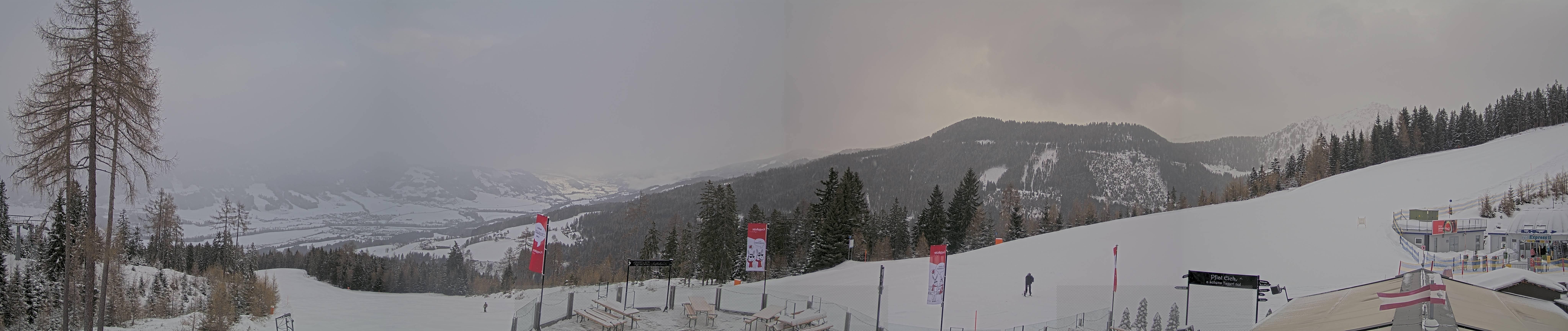 Archiv Foto Webcam Hauser Kaibling - Blick ins Ennstal von der Knapplhütte