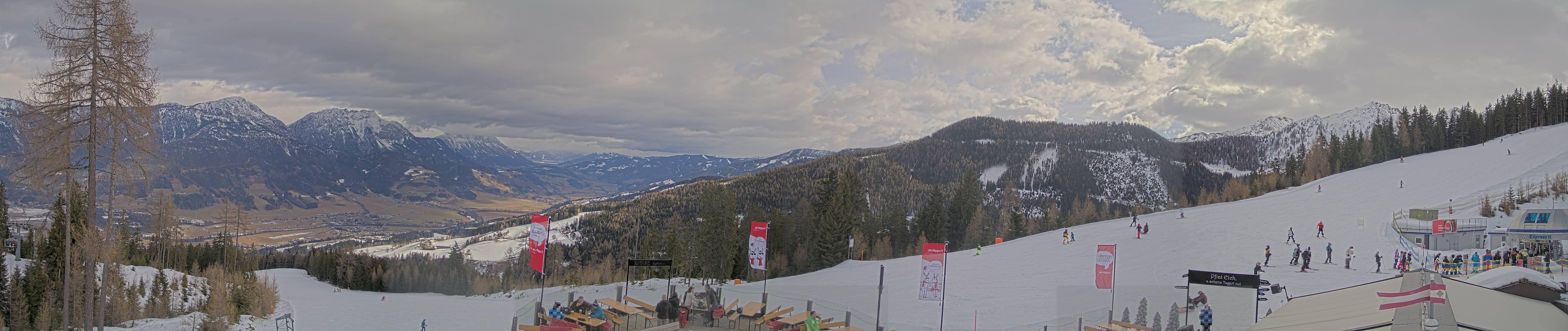 Archiv Foto Webcam Hauser Kaibling - Blick ins Ennstal von der Knapplhütte