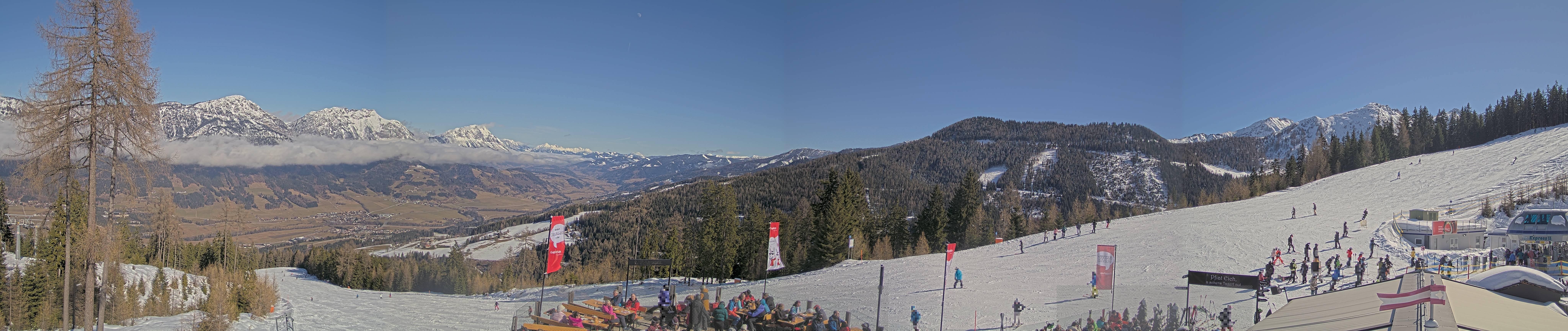 Archiv Foto Webcam Hauser Kaibling - Blick ins Ennstal von der Knapplhütte