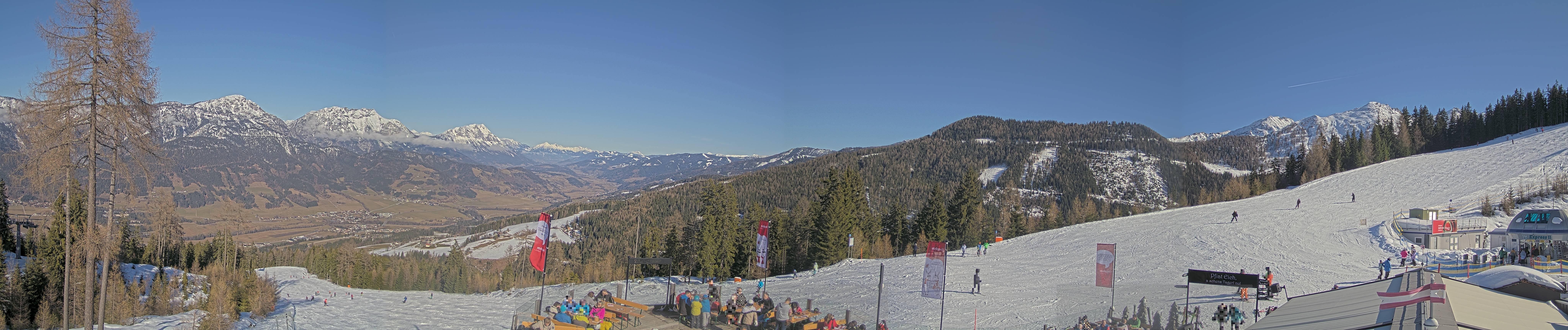 Archiv Foto Webcam Hauser Kaibling - Blick ins Ennstal von der Knapplhütte