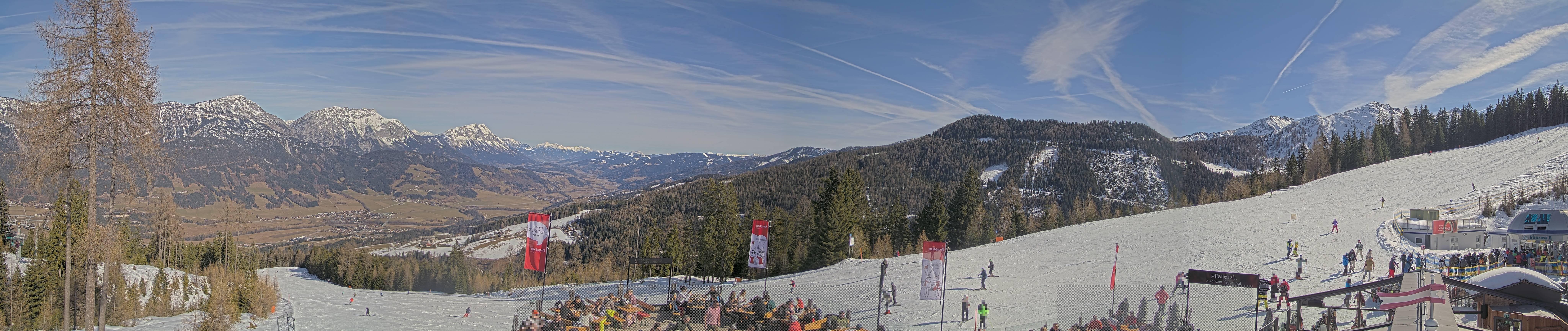 Archived image Webcam Hauser Kaibling - View towards valley Enns