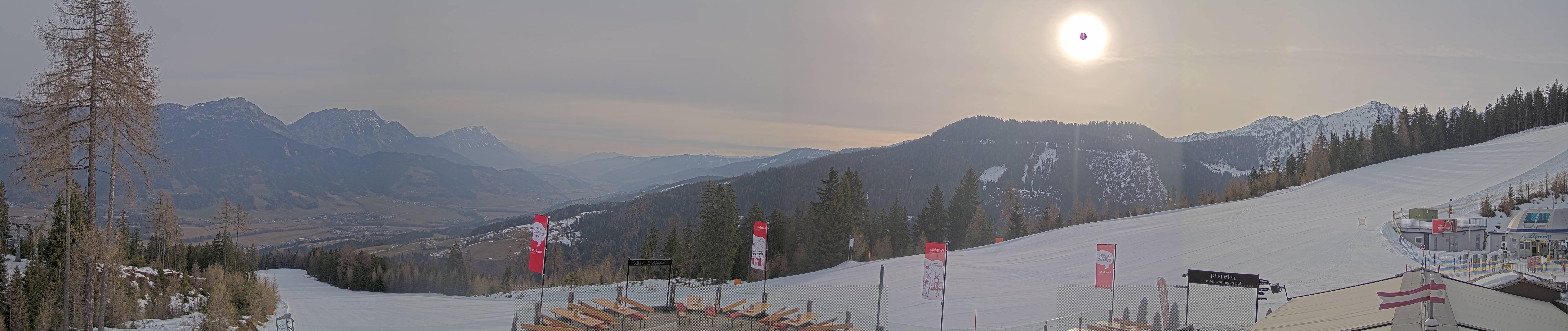 Archiv Foto Webcam Hauser Kaibling - Blick ins Ennstal von der Knapplhütte