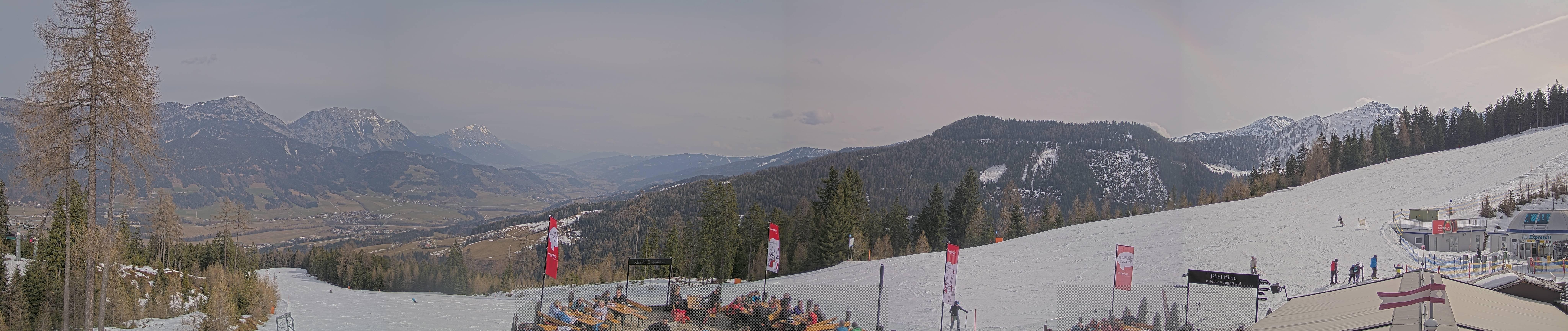 Archiv Foto Webcam Hauser Kaibling - Blick ins Ennstal von der Knapplhütte