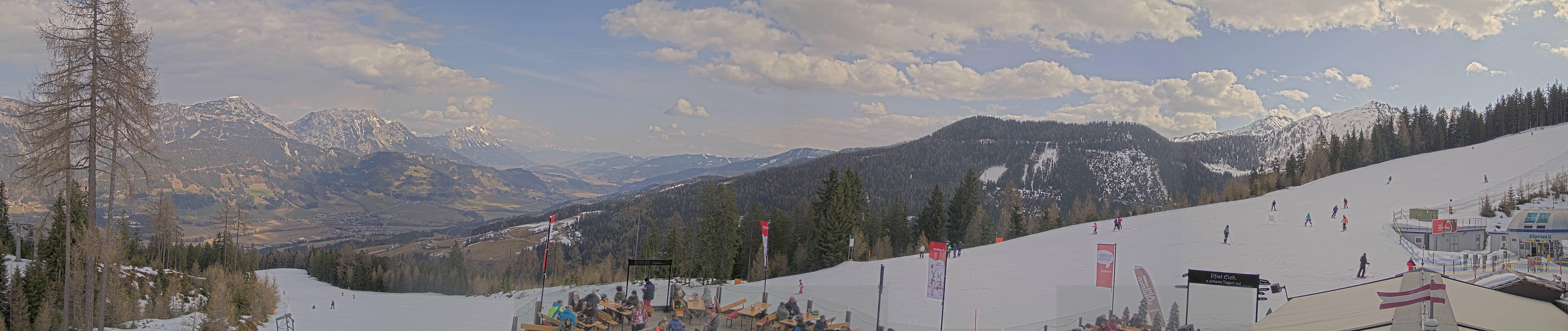 Archived image Webcam Hauser Kaibling - View towards valley Enns