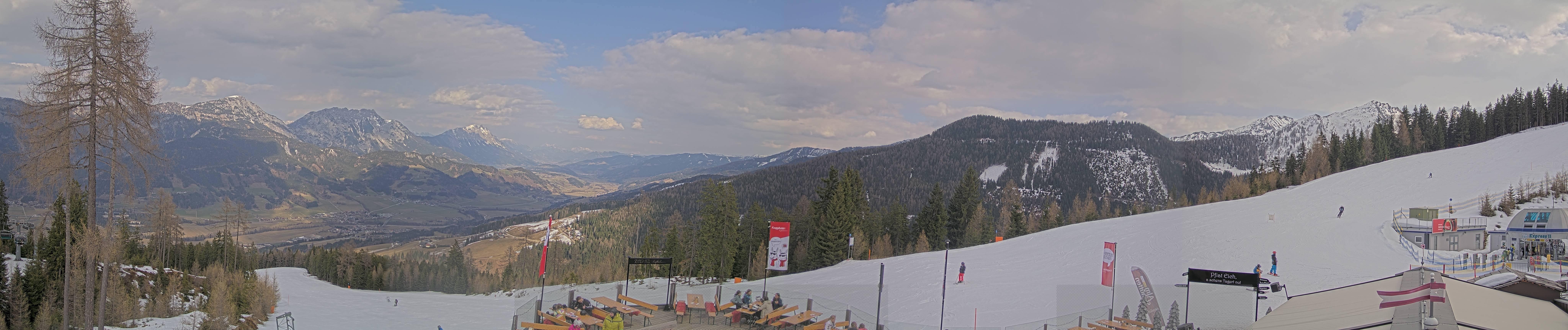 Archived image Webcam Hauser Kaibling - View towards valley Enns