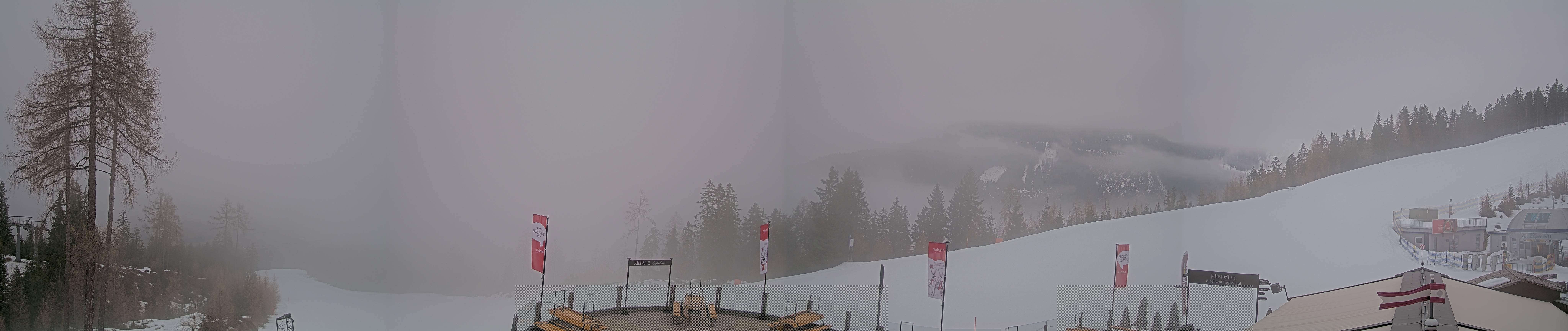 Archiv Foto Webcam Hauser Kaibling - Blick ins Ennstal von der Knapplhütte