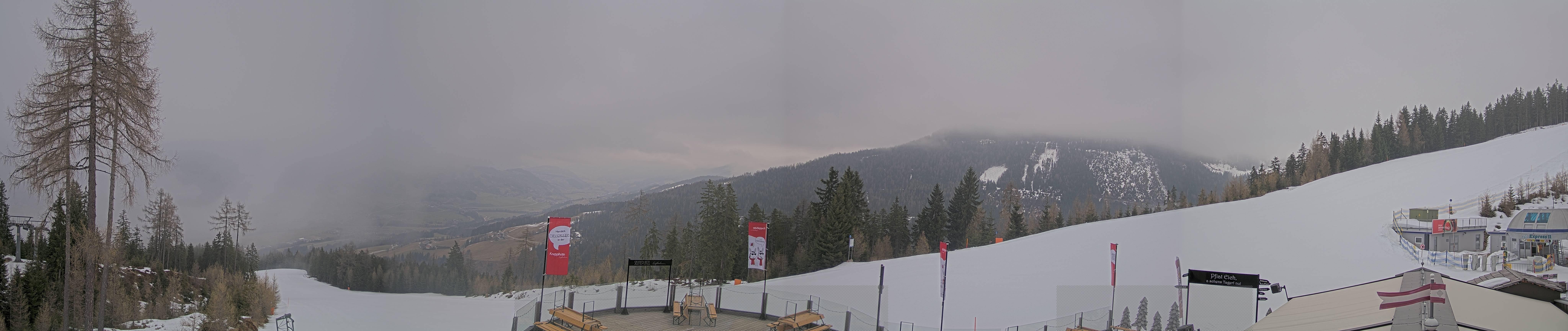 Archiv Foto Webcam Hauser Kaibling - Blick ins Ennstal von der Knapplhütte