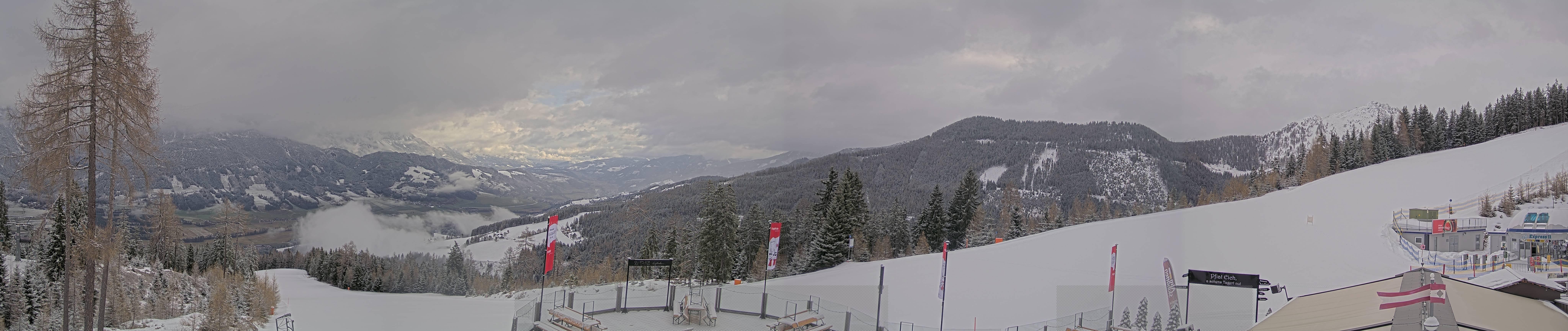 Archiv Foto Webcam Hauser Kaibling - Blick ins Ennstal von der Knapplhütte