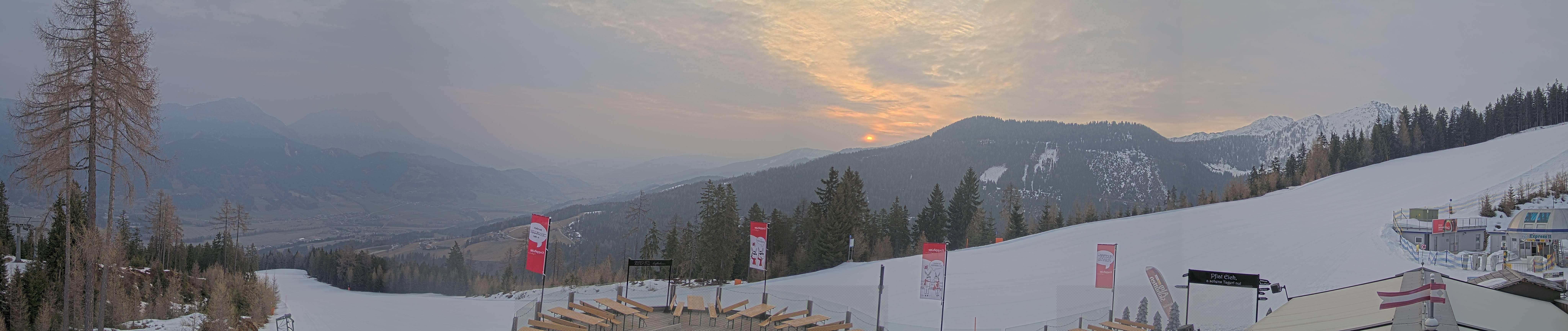 Archiv Foto Webcam Hauser Kaibling - Blick ins Ennstal von der Knapplhütte