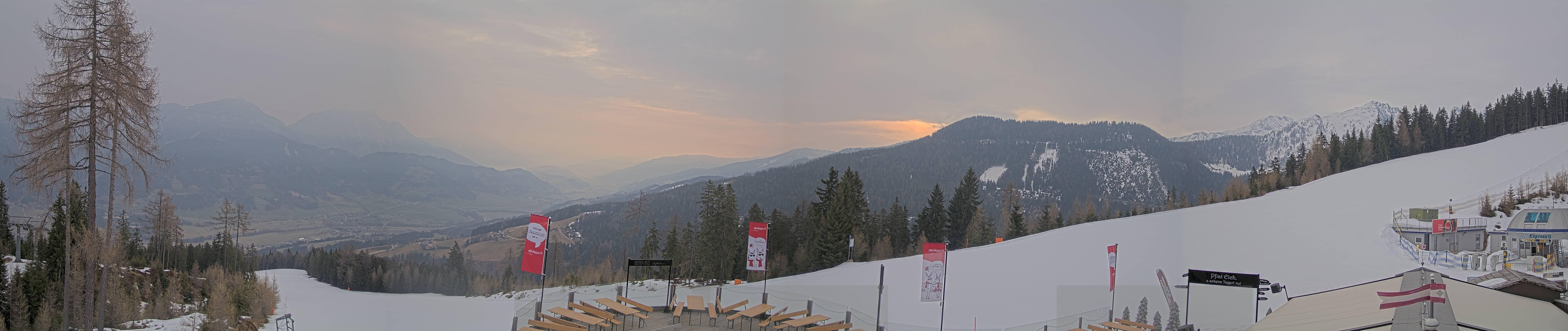 Archiv Foto Webcam Hauser Kaibling - Blick ins Ennstal von der Knapplhütte