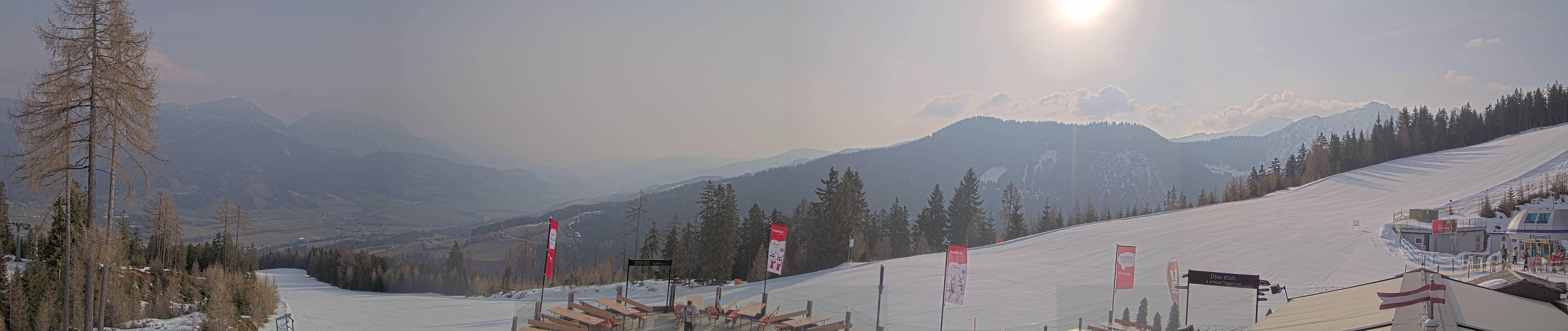 Archiv Foto Webcam Hauser Kaibling - Blick ins Ennstal von der Knapplhütte