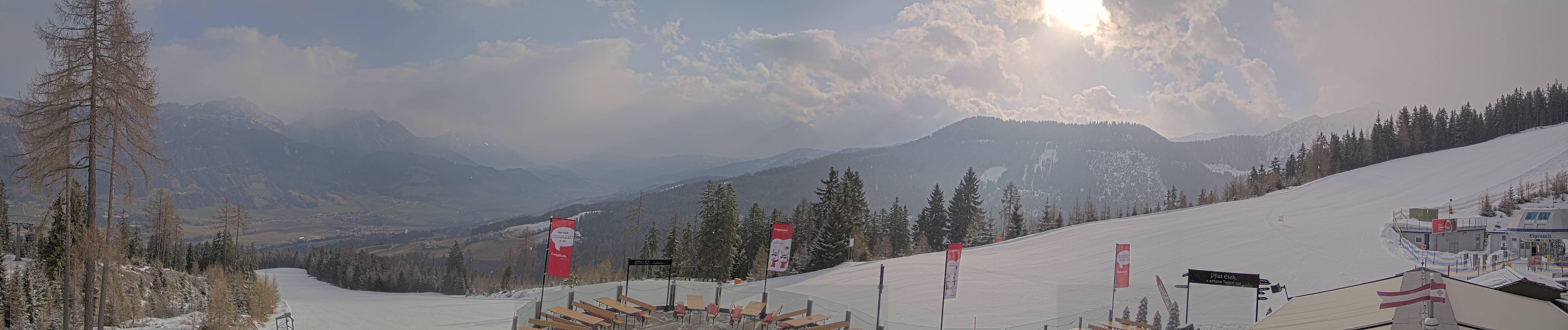 Archiv Foto Webcam Hauser Kaibling - Blick ins Ennstal von der Knapplhütte