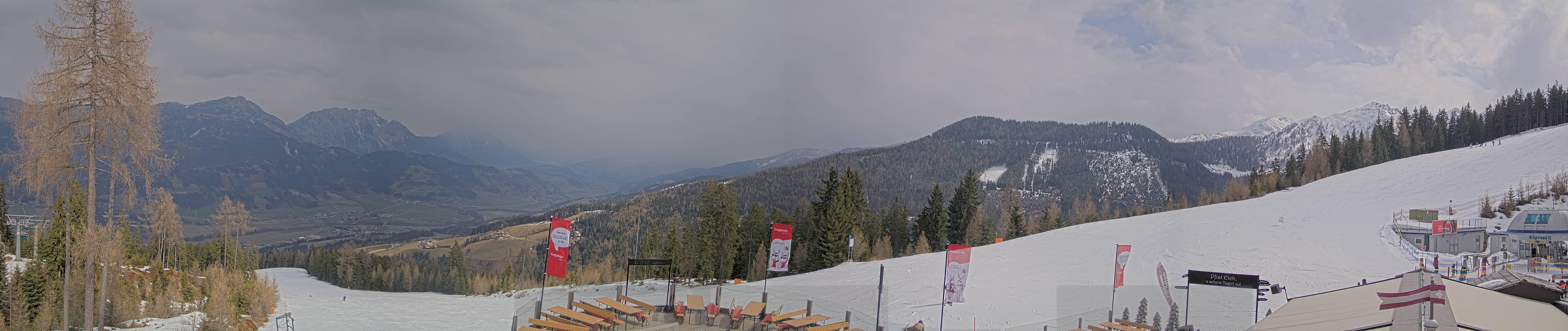 Archiv Foto Webcam Hauser Kaibling - Blick ins Ennstal von der Knapplhütte