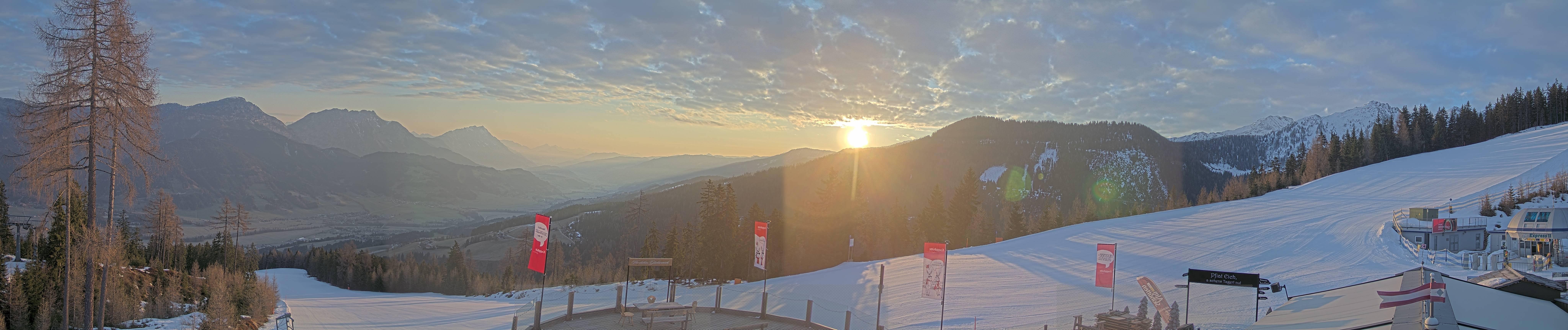 Archiv Foto Webcam Hauser Kaibling - Blick ins Ennstal von der Knapplhütte