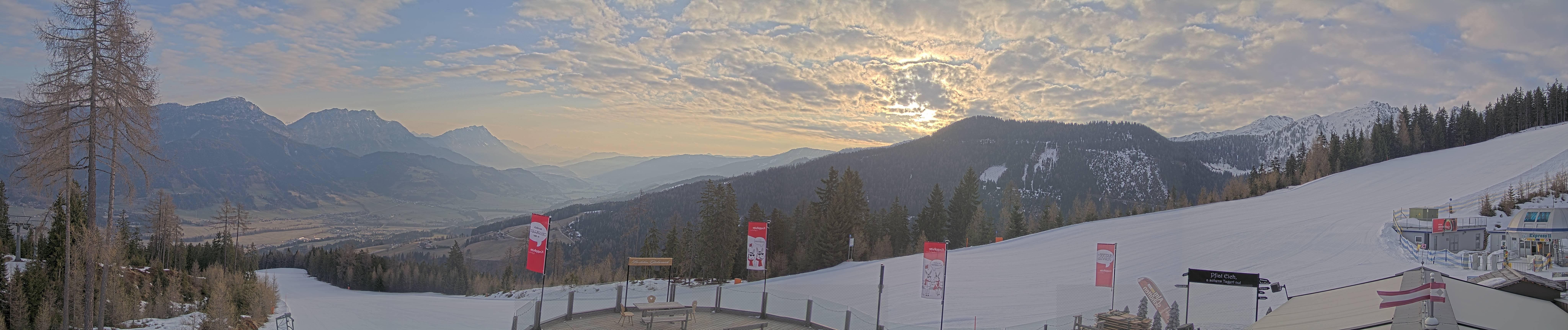 Archiv Foto Webcam Hauser Kaibling - Blick ins Ennstal von der Knapplhütte