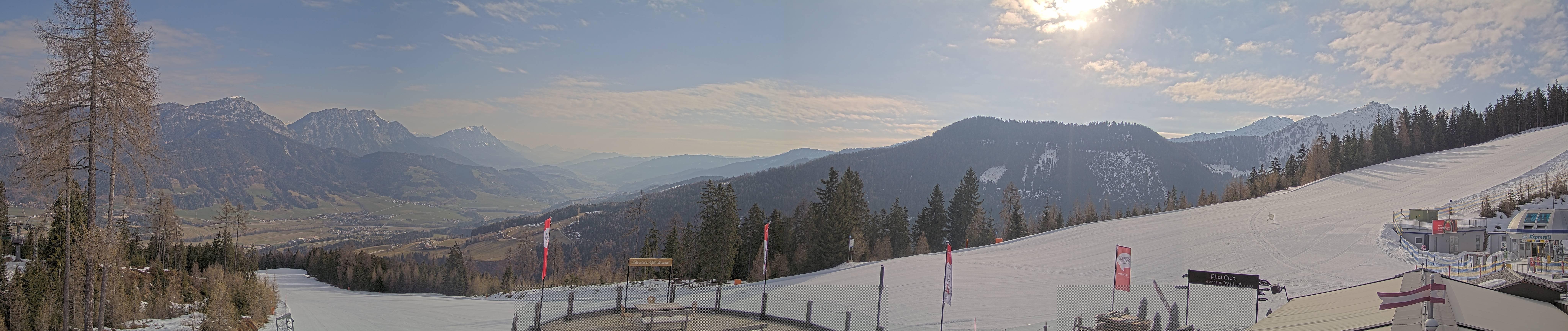 Archiv Foto Webcam Hauser Kaibling - Blick ins Ennstal von der Knapplhütte