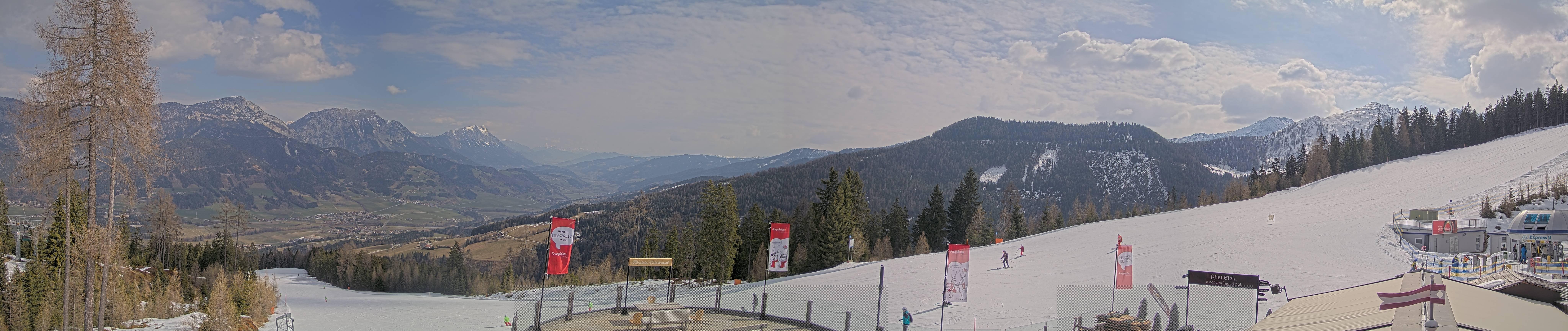 Archiv Foto Webcam Hauser Kaibling - Blick ins Ennstal von der Knapplhütte