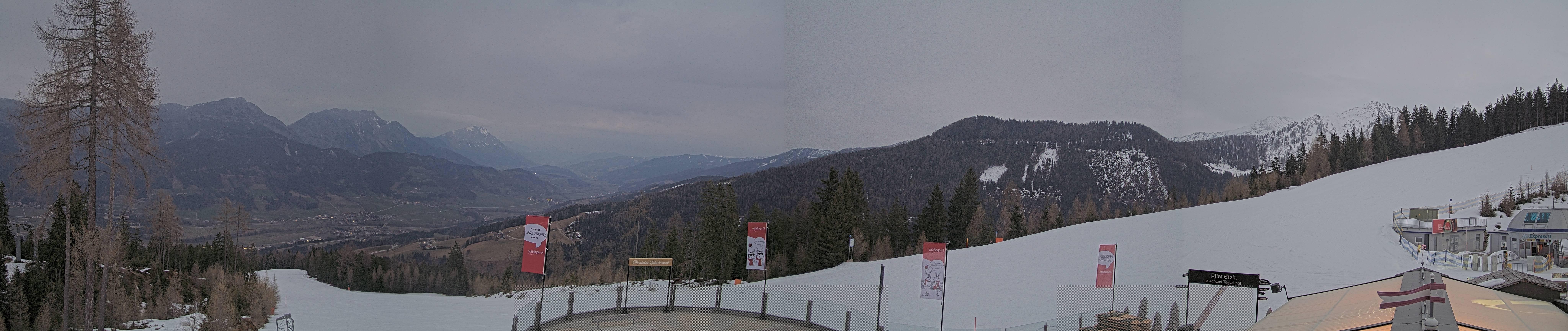 Archiv Foto Webcam Hauser Kaibling - Blick ins Ennstal von der Knapplhütte