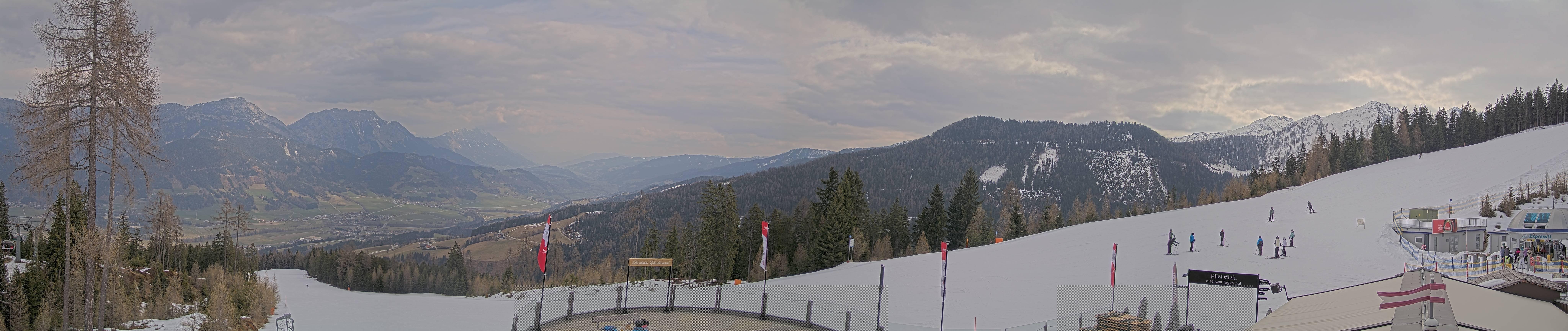 Archiv Foto Webcam Hauser Kaibling - Blick ins Ennstal von der Knapplhütte