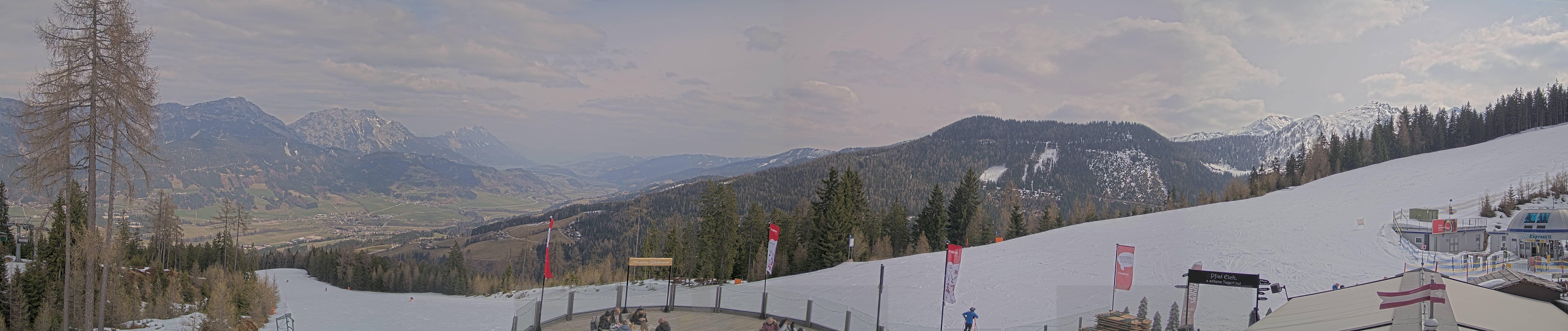 Archiv Foto Webcam Hauser Kaibling - Blick ins Ennstal von der Knapplhütte