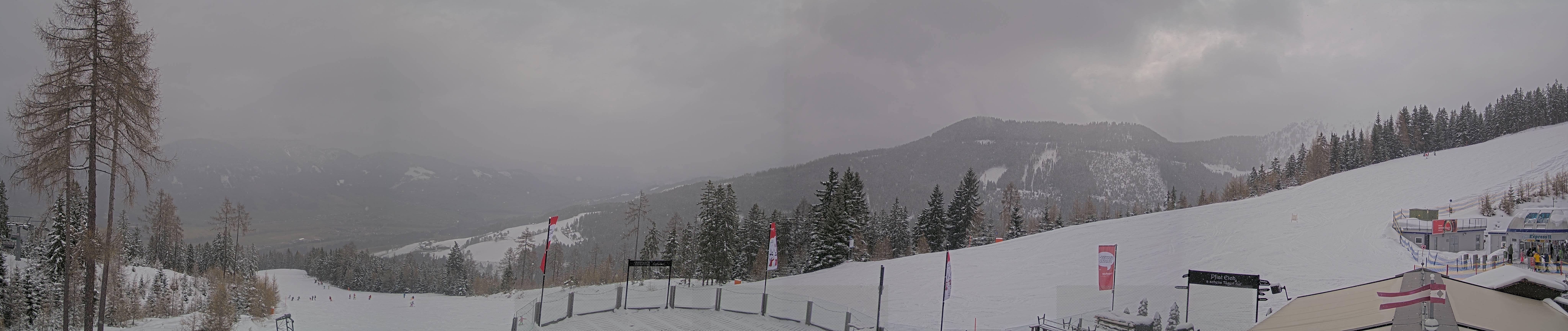 Archiv Foto Webcam Hauser Kaibling - Blick ins Ennstal von der Knapplhütte