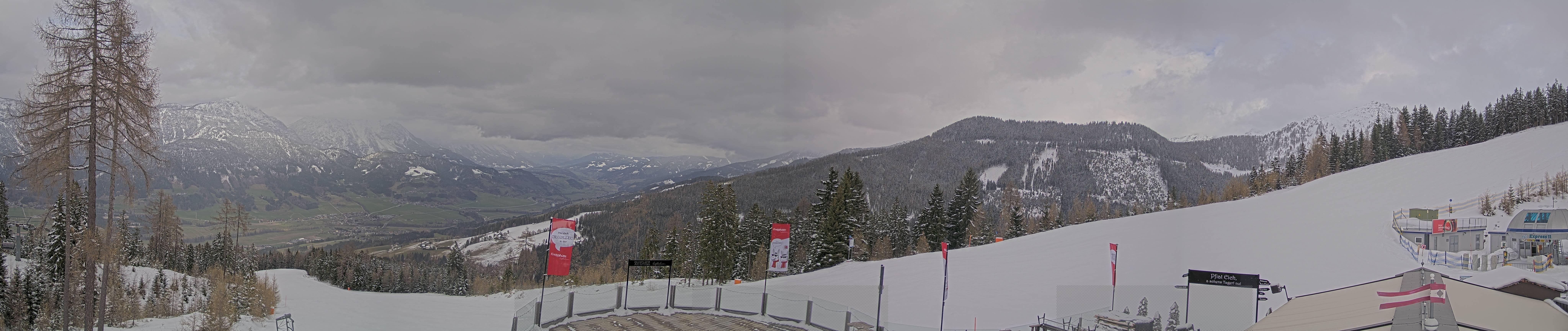 Archiv Foto Webcam Hauser Kaibling - Blick ins Ennstal von der Knapplhütte