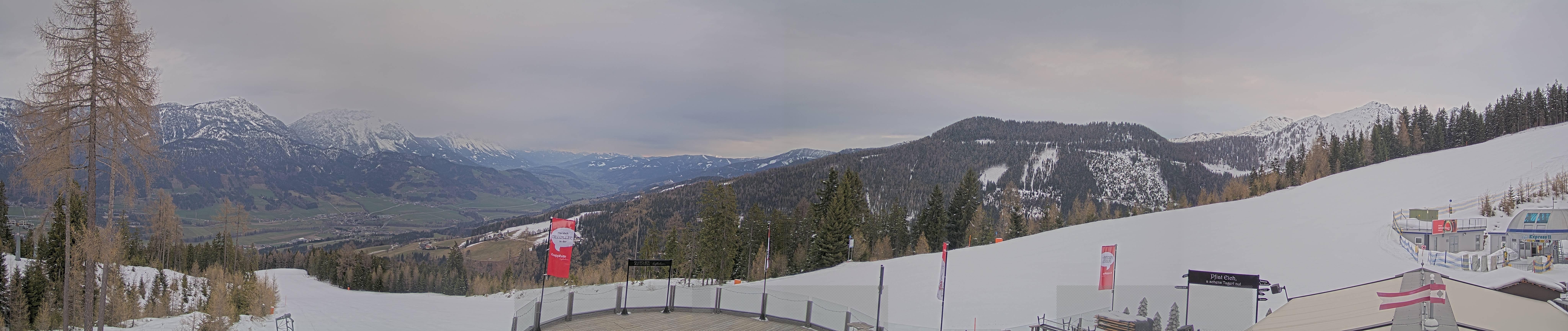 Archiv Foto Webcam Hauser Kaibling - Blick ins Ennstal von der Knapplhütte