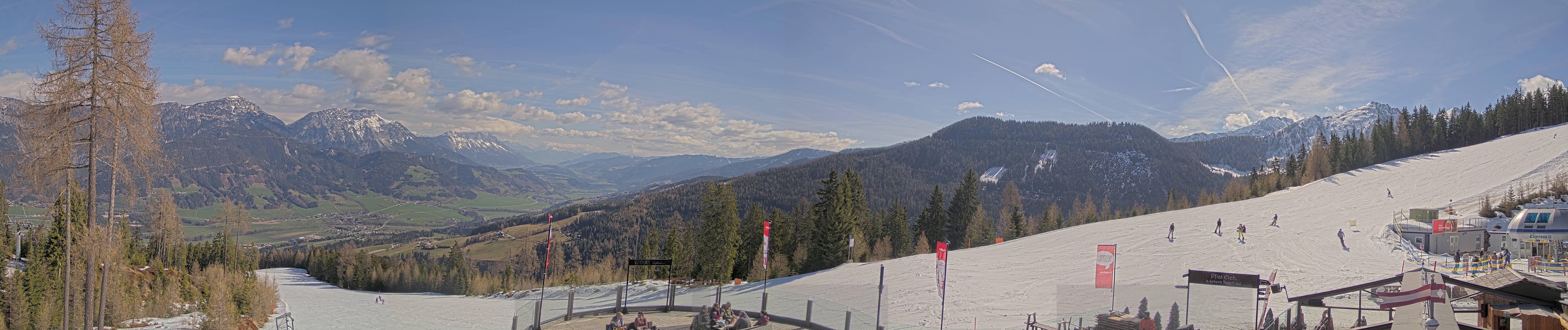 Archiv Foto Webcam Hauser Kaibling - Blick ins Ennstal von der Knapplhütte