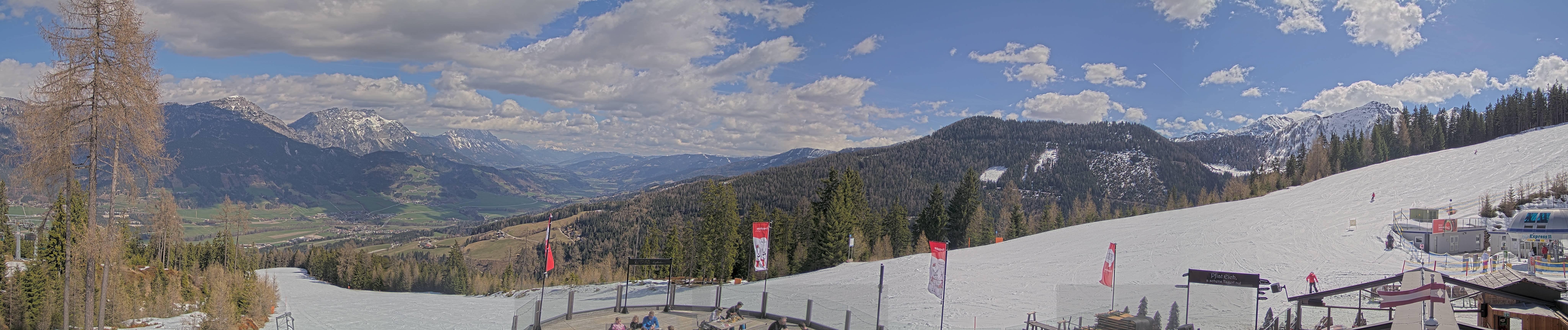 Archiv Foto Webcam Hauser Kaibling - Blick ins Ennstal von der Knapplhütte