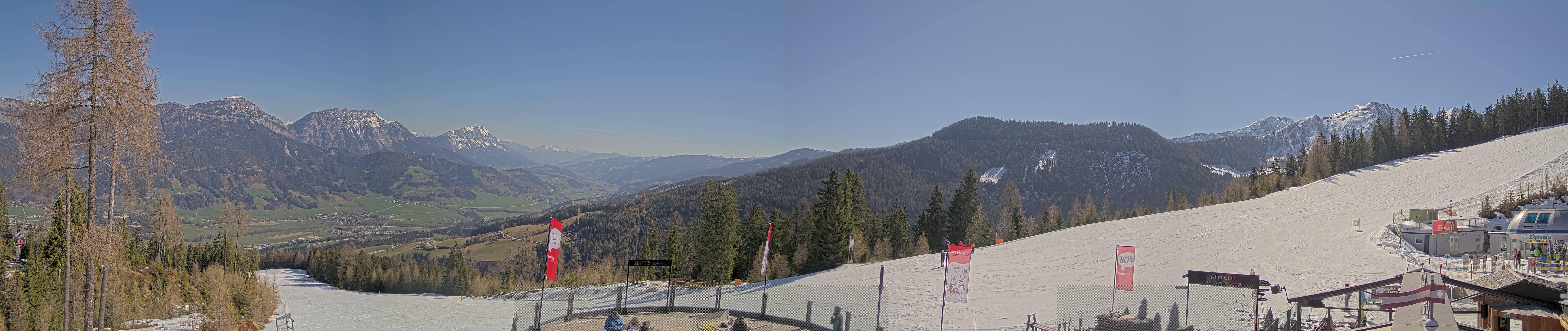 Archiv Foto Webcam Hauser Kaibling - Blick ins Ennstal von der Knapplhütte