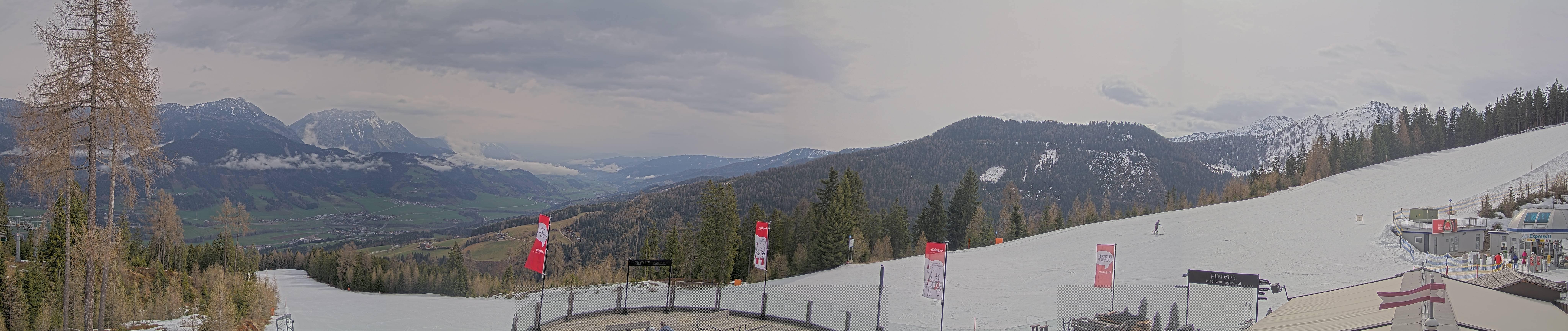 Archiv Foto Webcam Hauser Kaibling - Blick ins Ennstal von der Knapplhütte