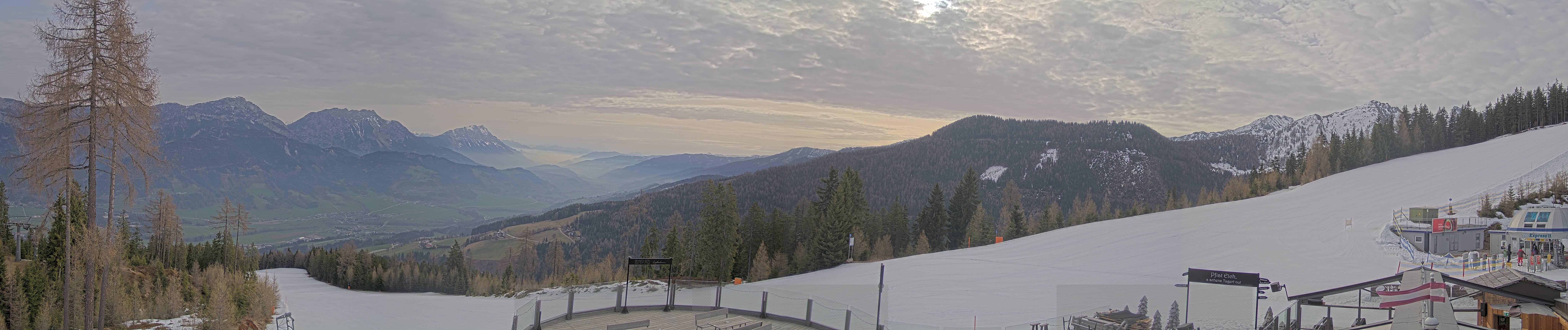 Archiv Foto Webcam Hauser Kaibling - Blick ins Ennstal von der Knapplhütte