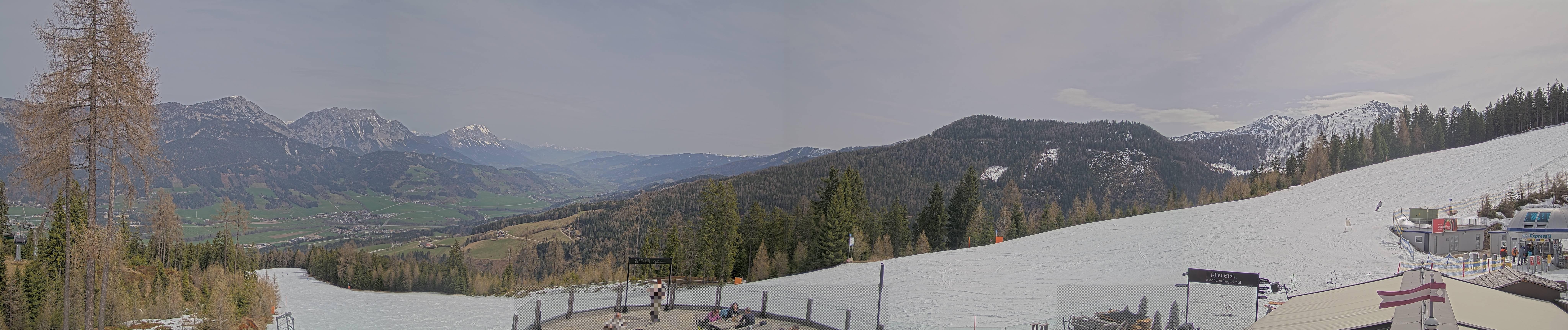 Archiv Foto Webcam Hauser Kaibling - Blick ins Ennstal von der Knapplhütte